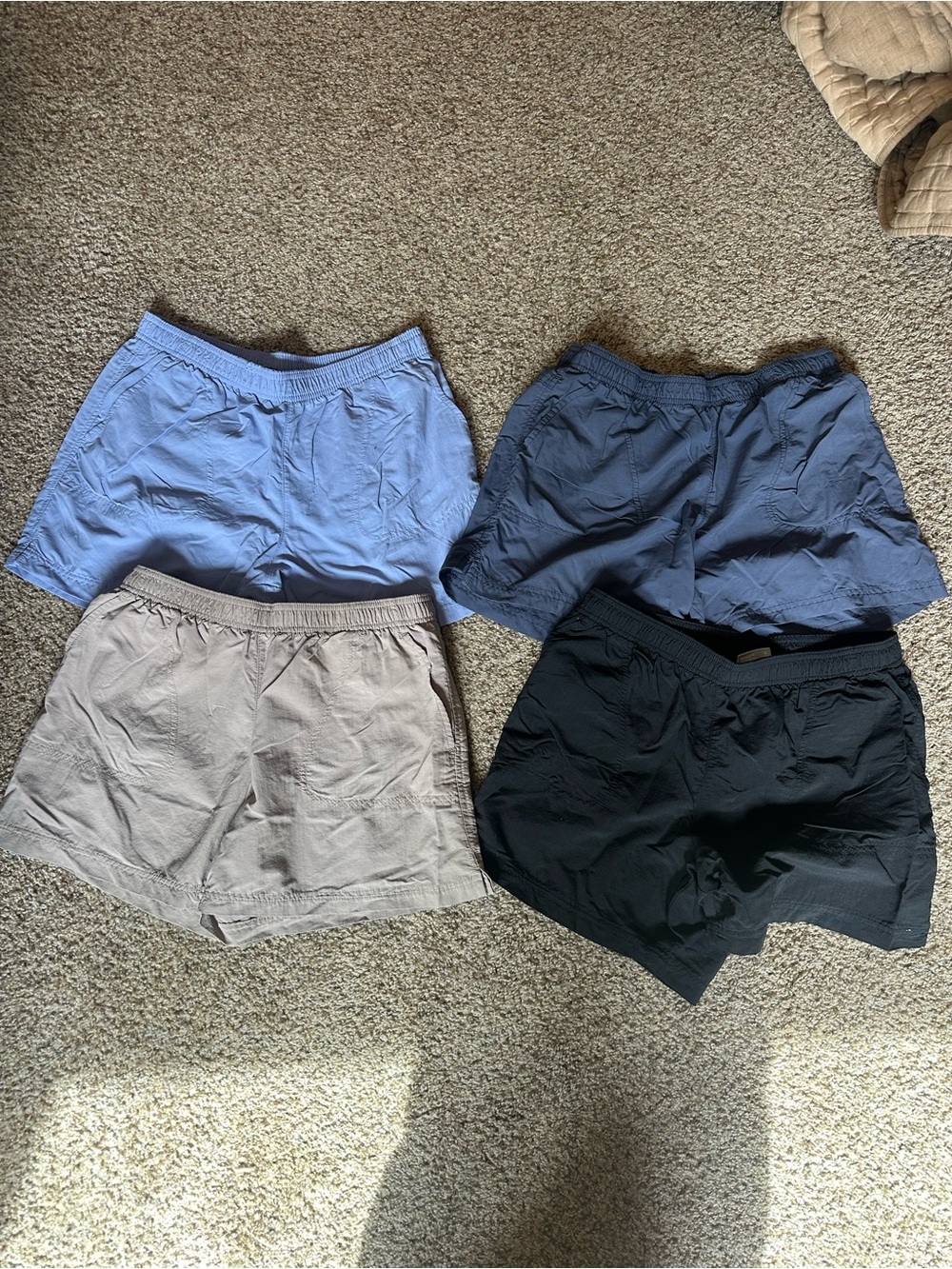 Columbia Women's Athletic Shorts - Light Blue, Slate Blue, Taupe, Black